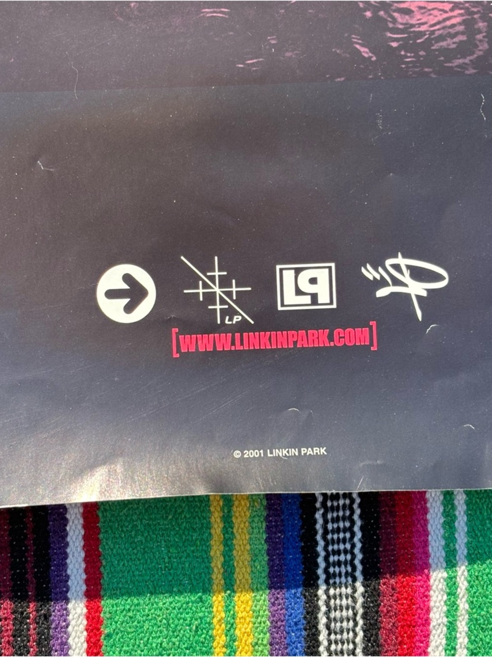 Vintage 2001 Linkin Park Band Portrait Rare Funky Enterprises Inc. Poster 22x35 - Picture 8 of 15